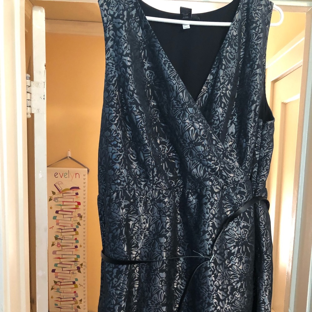 Black and silver dress.